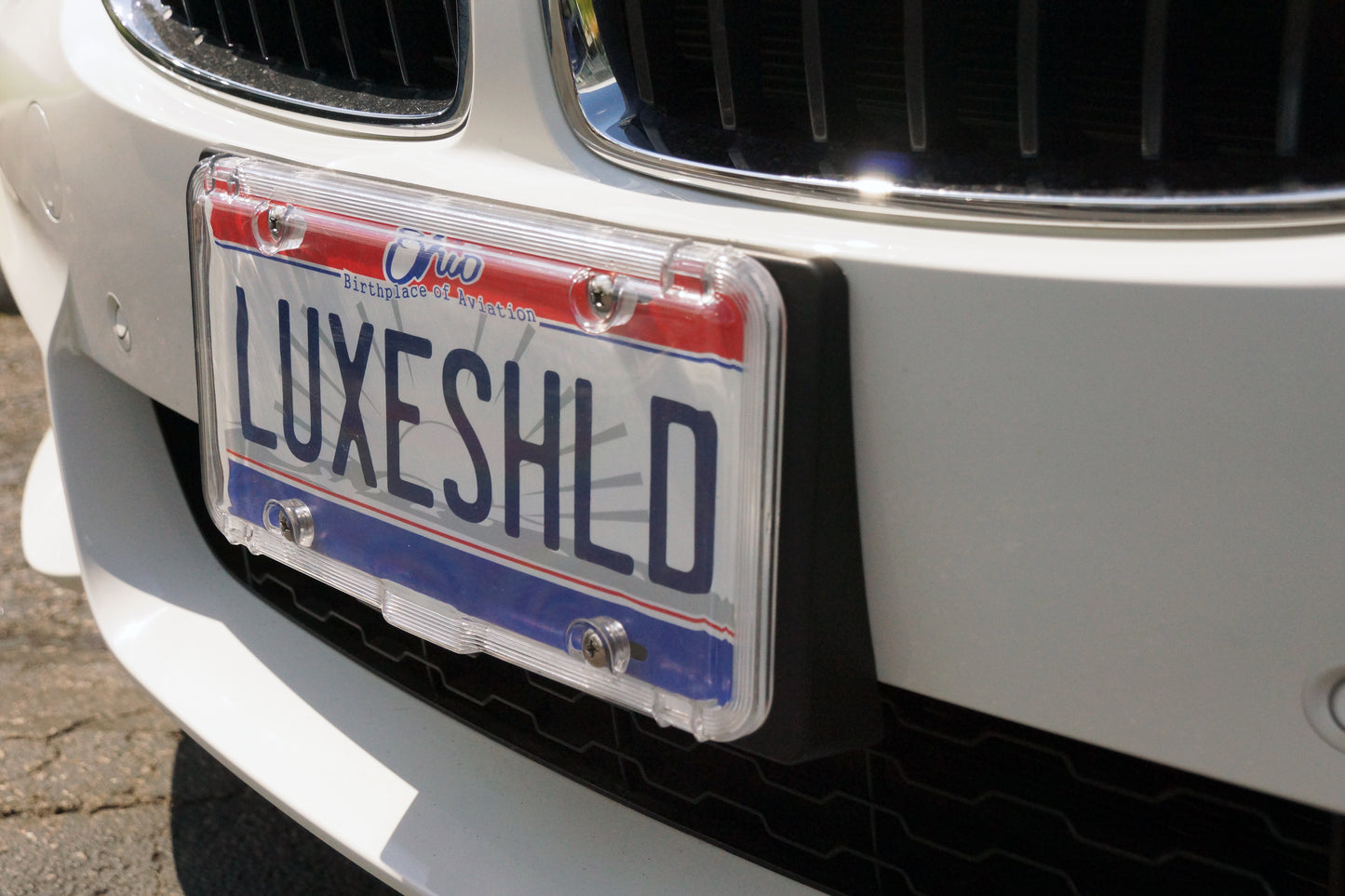 Luxe Shield, Premium Clear License Plate Covers (2-Pack) includes Stainless Screws