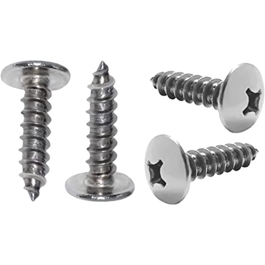 1" Long Premium Stainless Steel License Plate Screws
