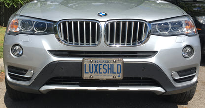 Luxe Shield, Premium Smoked License Plate Covers (2-Pack) includes Stainless Screws