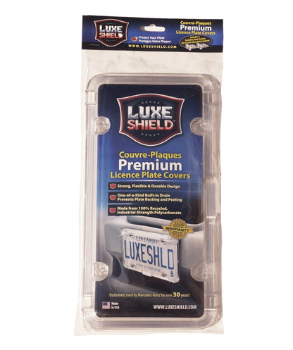 Luxe Shield, Premium Clear License Plate Cover includes Stainless Screws