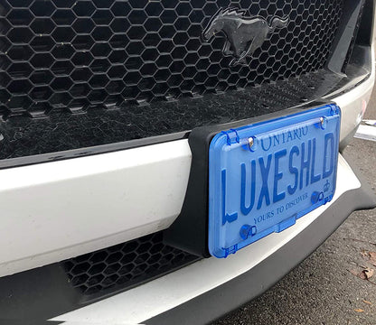 Premium Blue License Plate Cover includes 4 Stainless Steel Screws