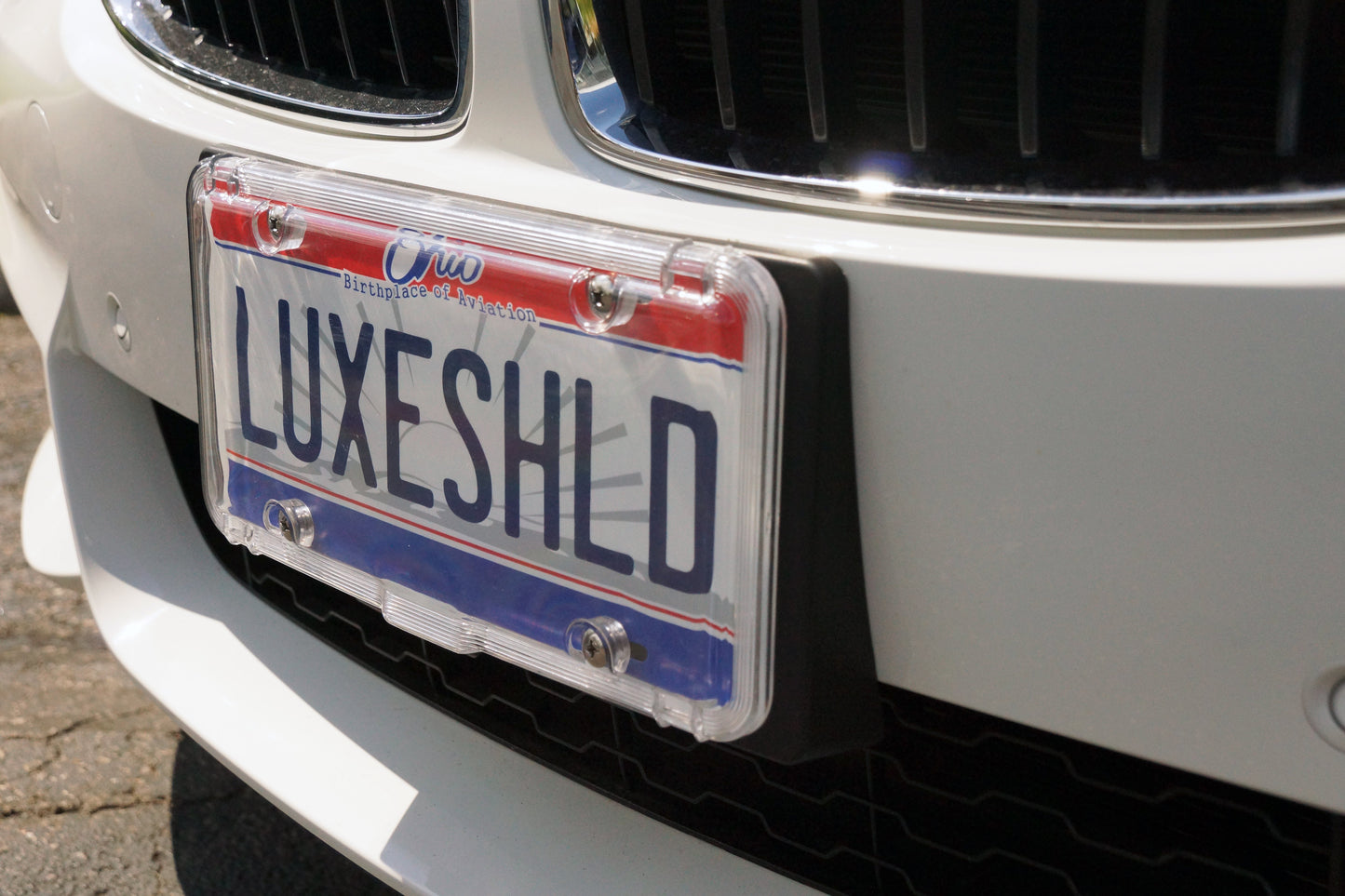 Luxe Shield, Premium Clear License Plate Cover includes Stainless Screws
