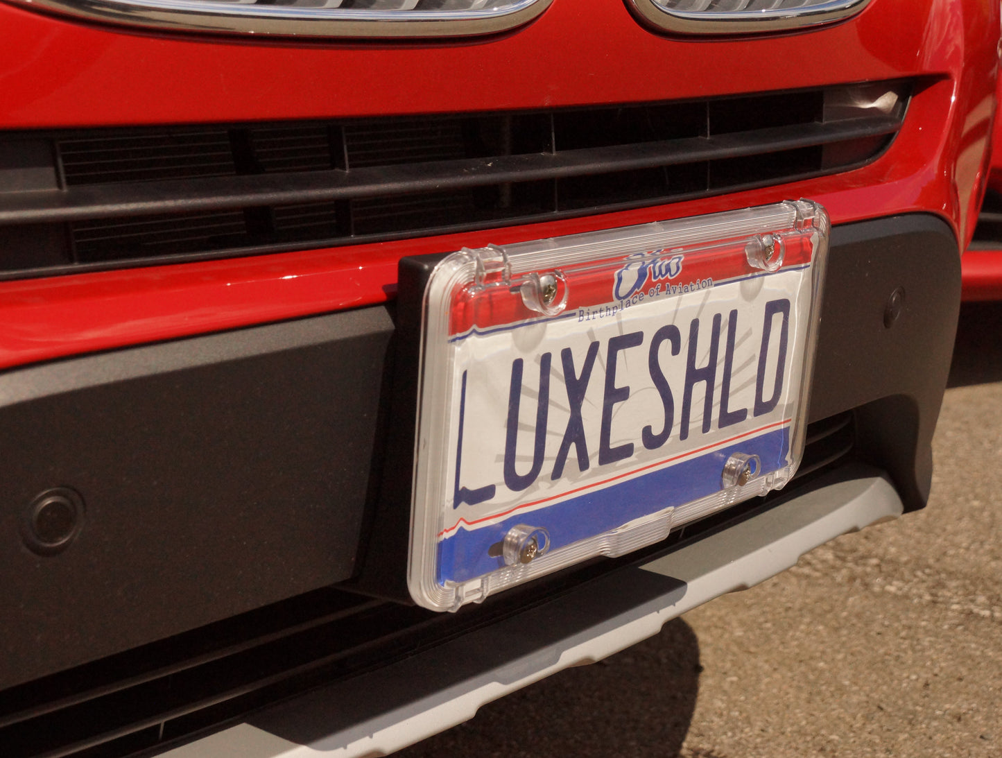 Luxe Shield, Premium Clear License Plate Cover includes Stainless Screws
