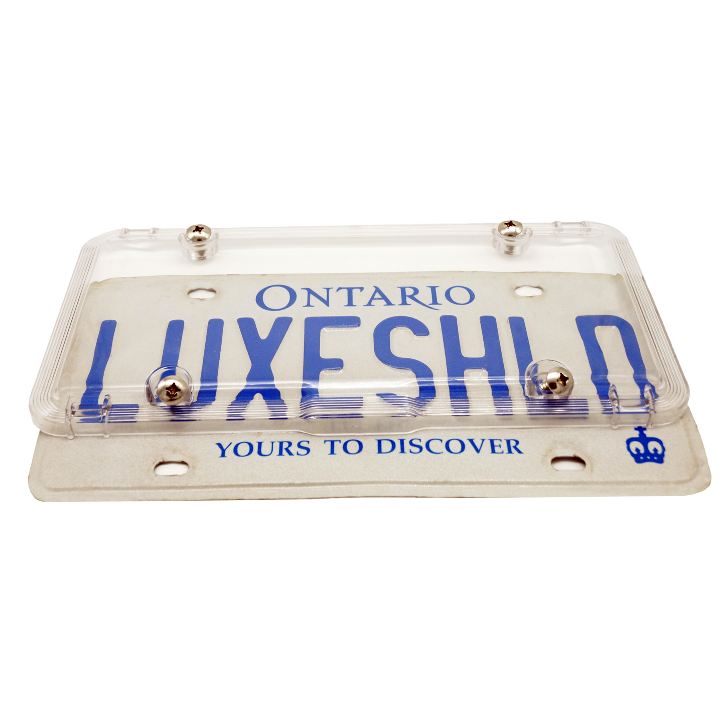 Luxe Shield, Premium Clear License Plate Cover includes Stainless Screws