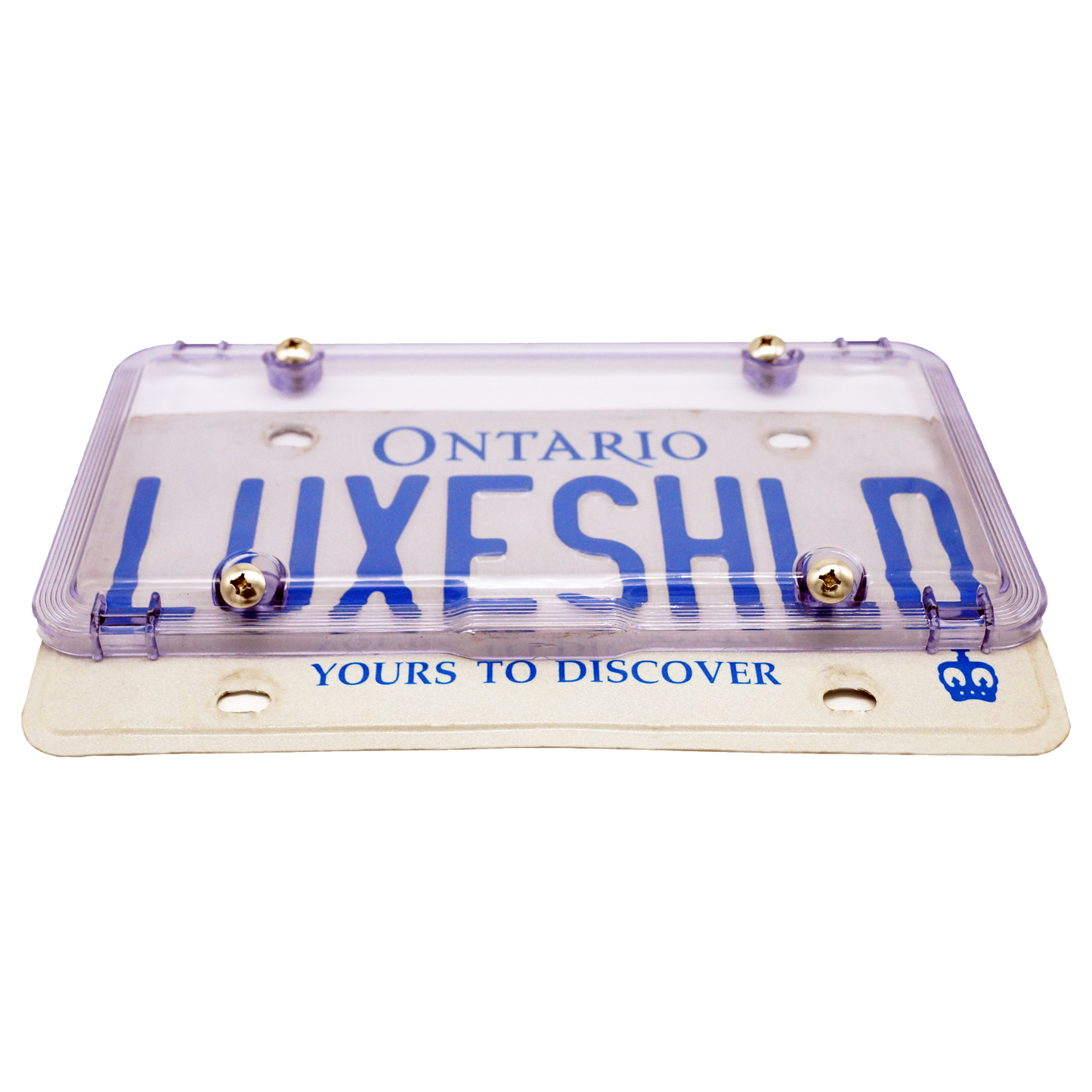Luxe Shield, Premium Purple License Plate Cover incl Stainless Steel Screws