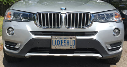 Premium Smoked License Plate Covers (2-Pack) includes 8 Stainless Steel Screws